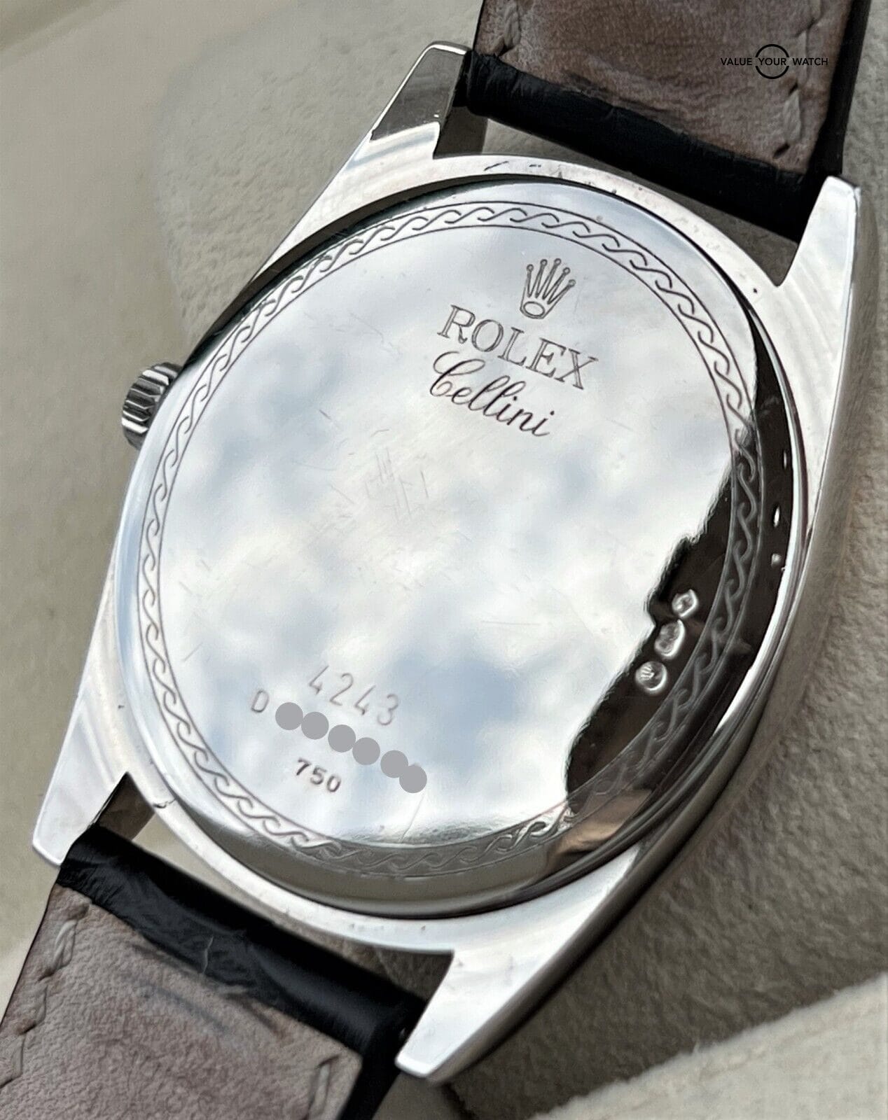 Rolex Cellini Danaos 4243 18K Rose Gold & White Gold Boxes/Papers! - Image 9