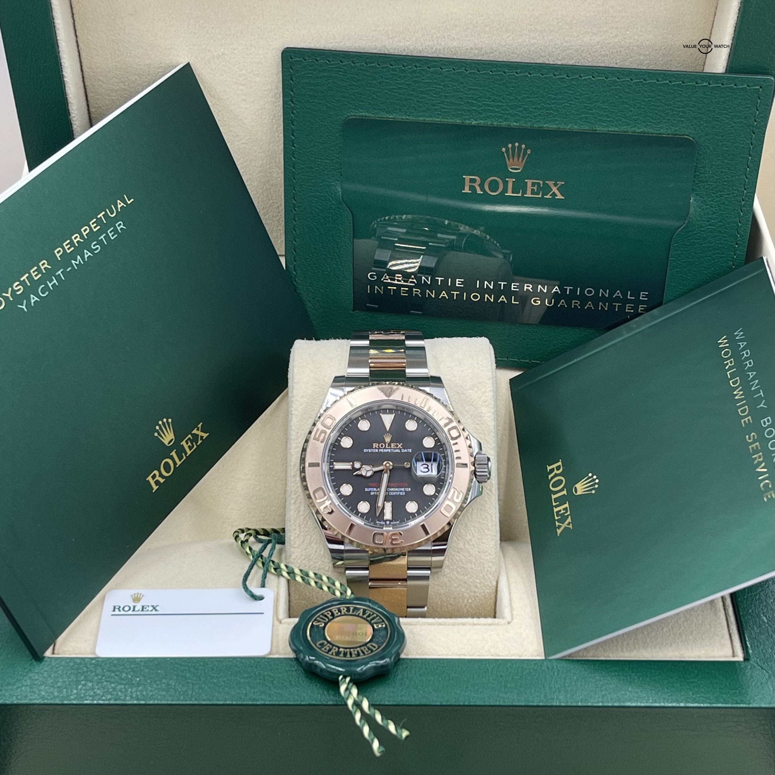 2022 Rolex 40 Two Tone Rose Black Dial | Value Your Watch