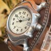 Oakley Saddleback Watch in Honed Ivory Brown Leather New Battery