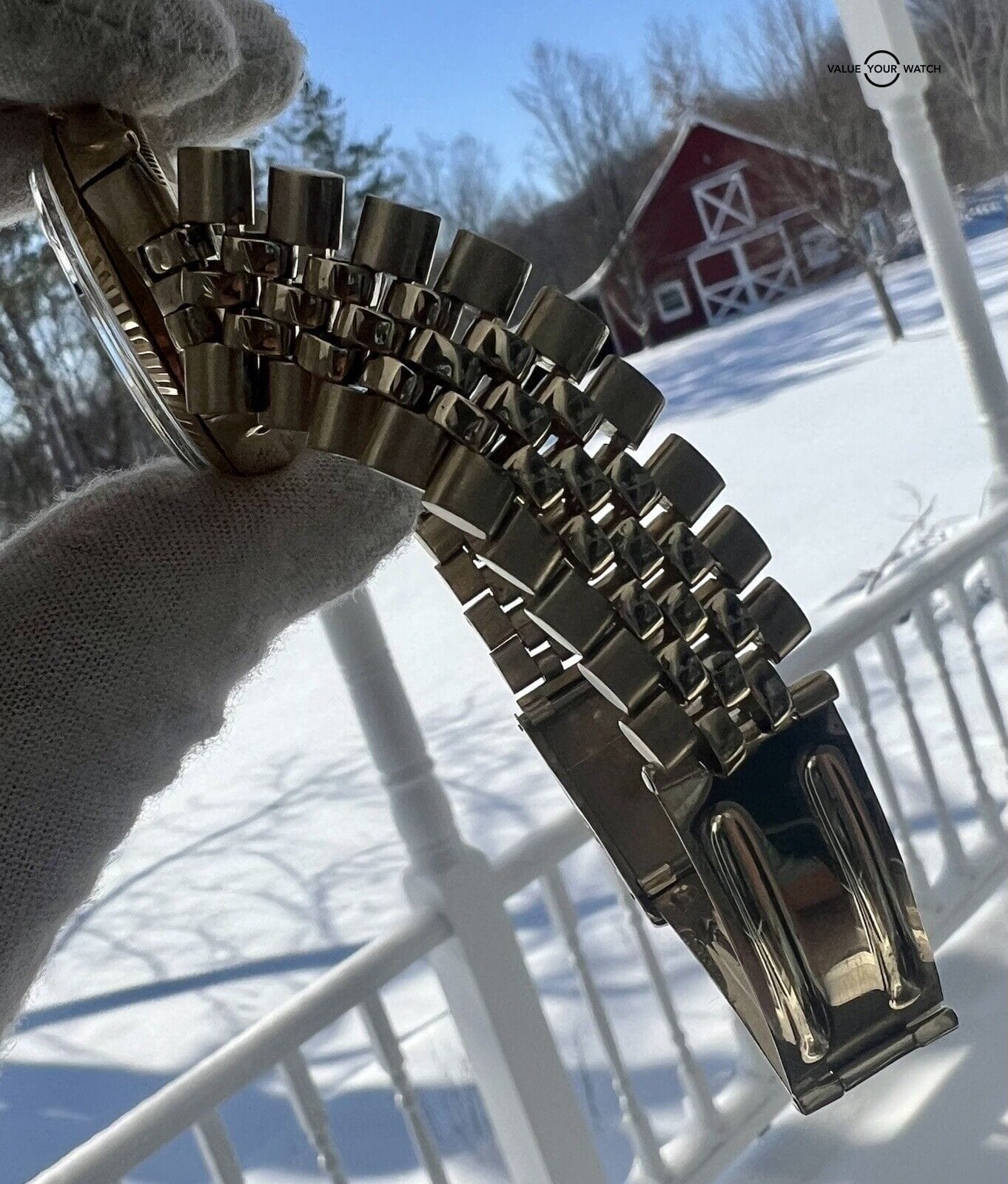 Rolex Oyster Perpetual Date 34mm 14K Gold Champagne Dial - Image 7