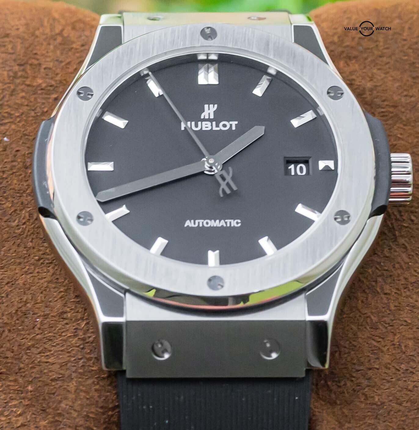 満点の Classic Hublot Fusion Rubber Boxes Dial Black Titanium 42 その他