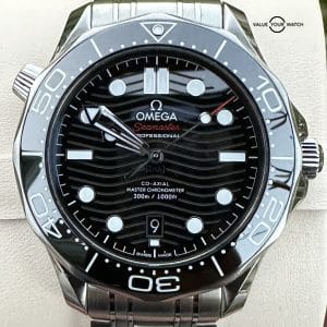 Omega Seamaster Diver 300M 42mm Black Wave Steel Complete 210.30.42.20.01.001