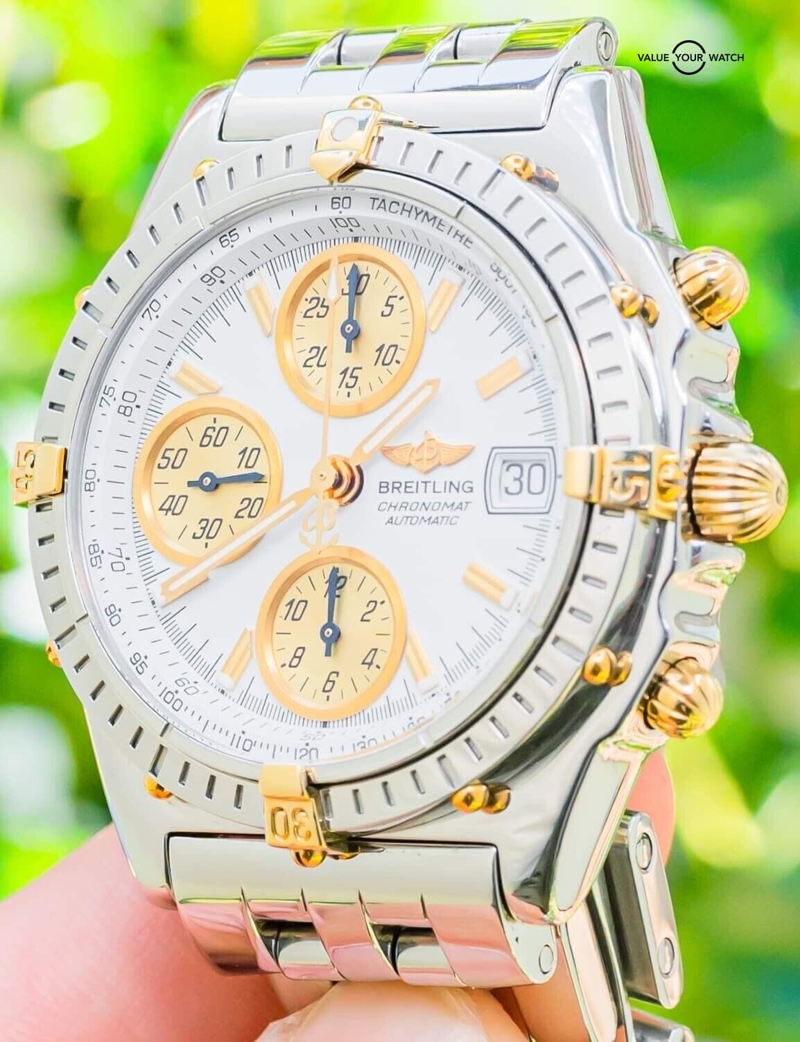 breitling chronomat 41 two tone