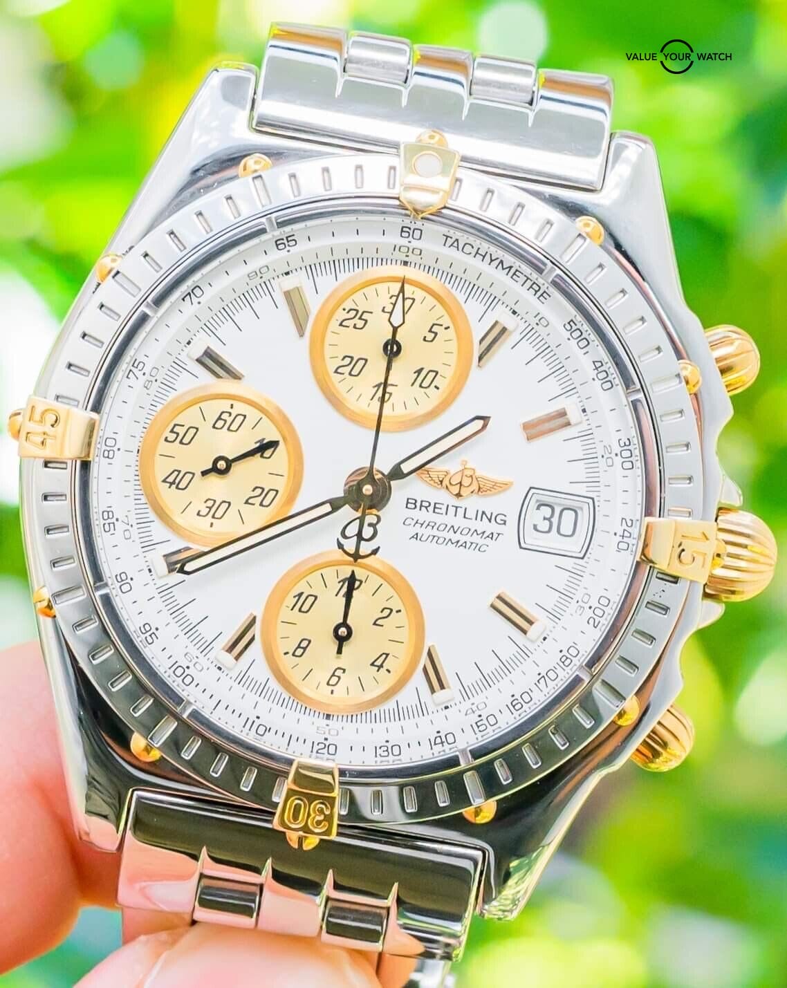 breitling full gold