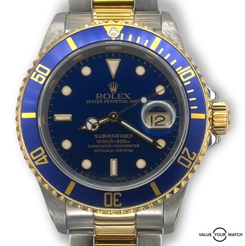 telefon firkant straf 2001 Rolex Submariner 16613 Bluesy Y Serial : Value Your Watch