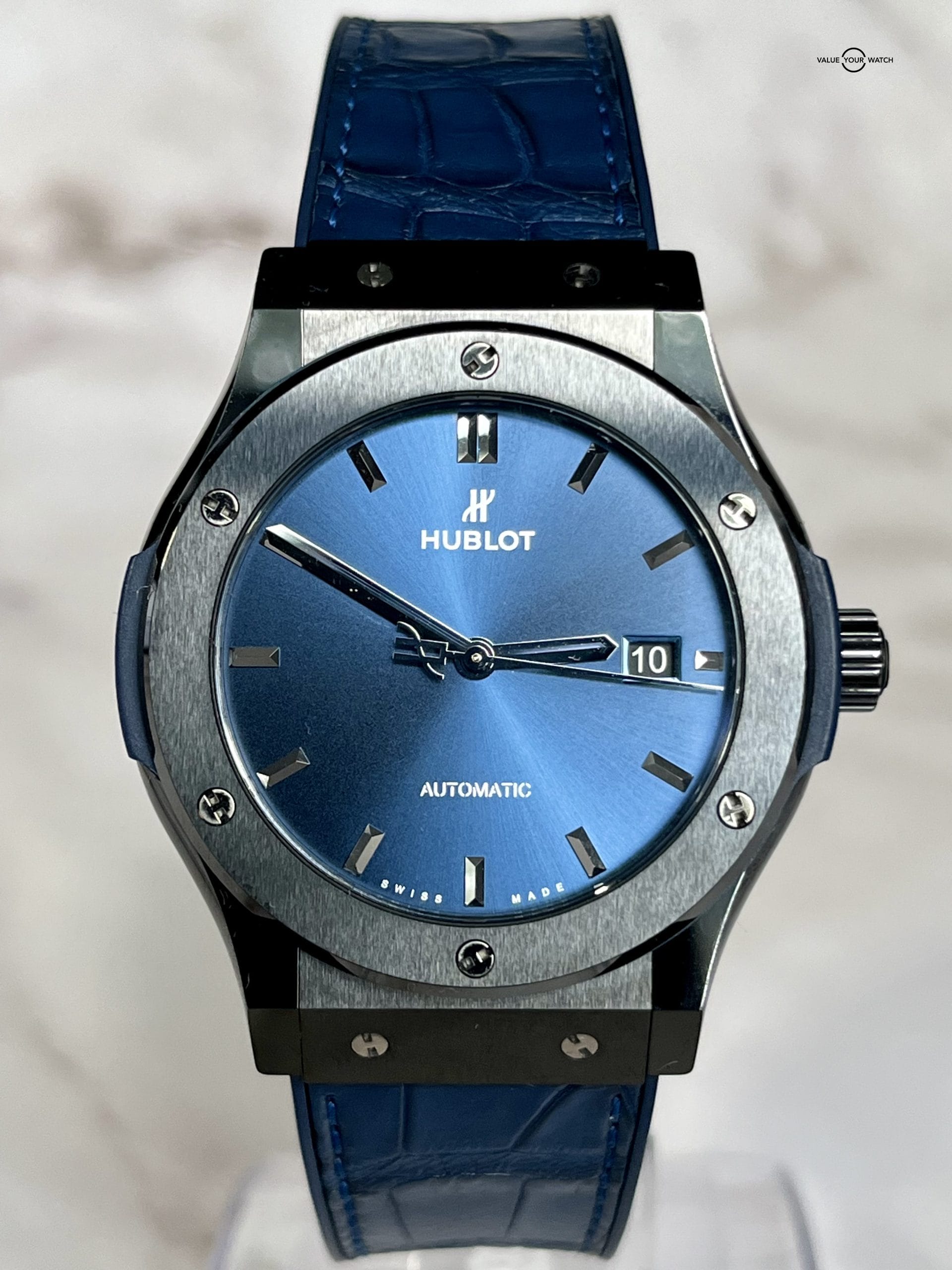 Hublot Classic Fusion Black Blue 42mm Value Your Watch