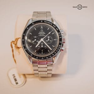 Omega Speedmaster Moonwatch Co-Axial Chronograph, Enamel Dial “Numbered Edition” w/ Date 44.25mm
