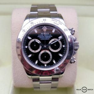 Rolex Daytona Steel Black dial Full set! With service papers and receipts 116520