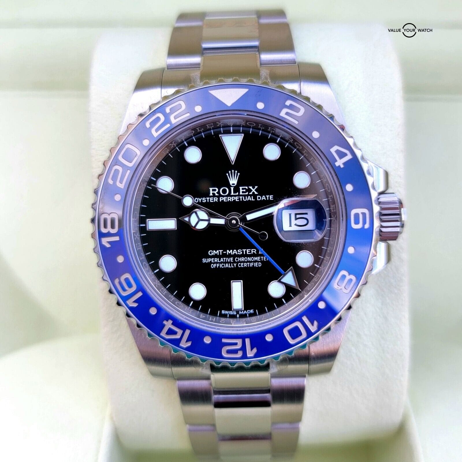 2013 Rolex GMT-Master II Batman, Brand New and Unworn! NOS Full set 116710BLNR