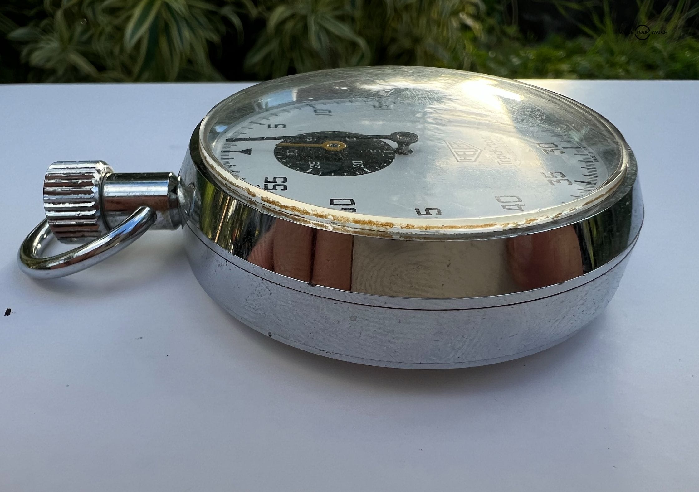 Heuer trackstar 7 jewels stopwatch sale