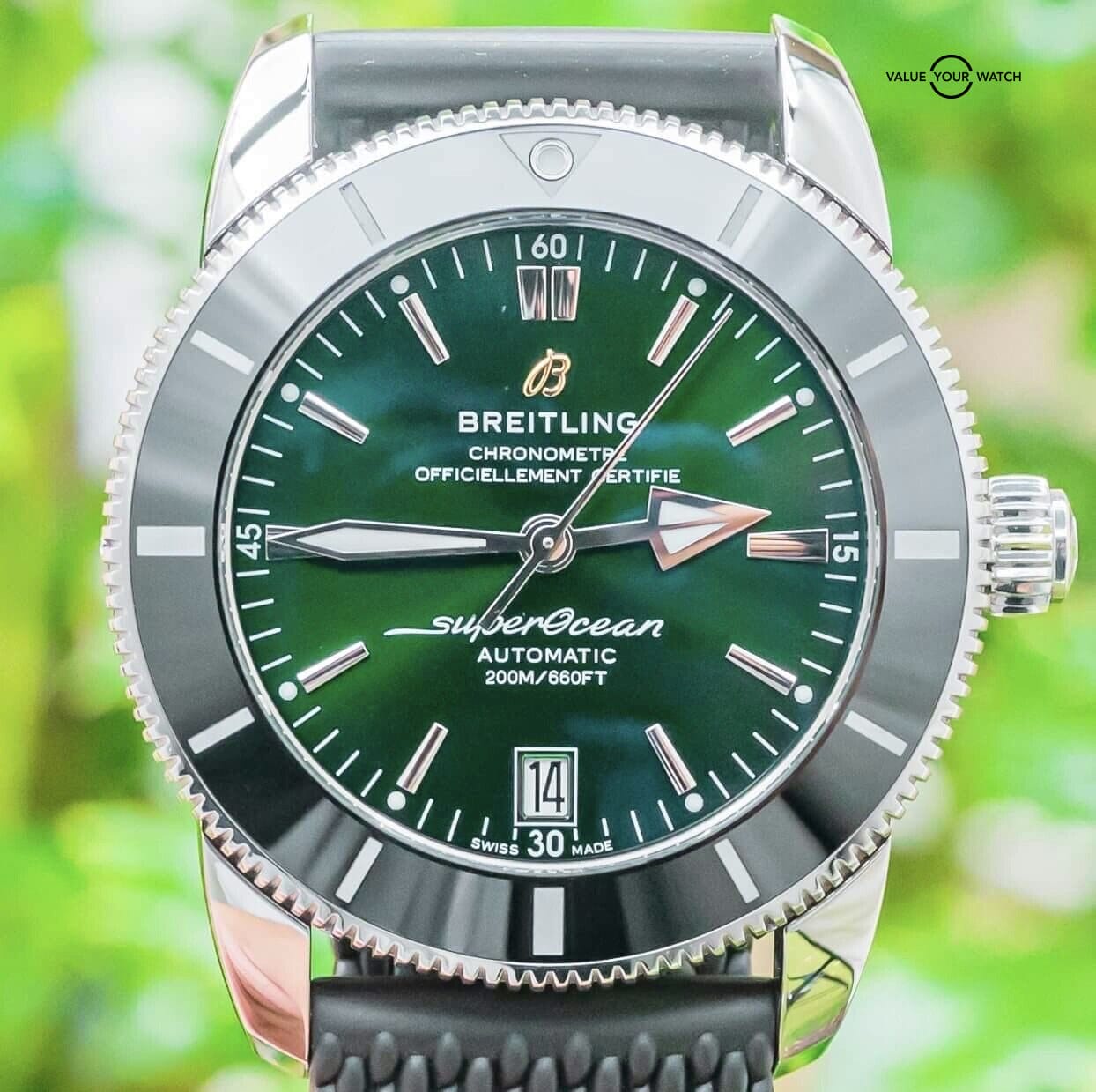 breitling superocean heritage green