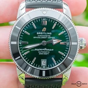 Superocean Heritage II 42 B20 Automatic Green Dial Complete Papers AB2010121L1A1