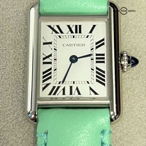Cartier Tank Must Watch WSTA0061 Green 2022 BOXES/PAPERS!