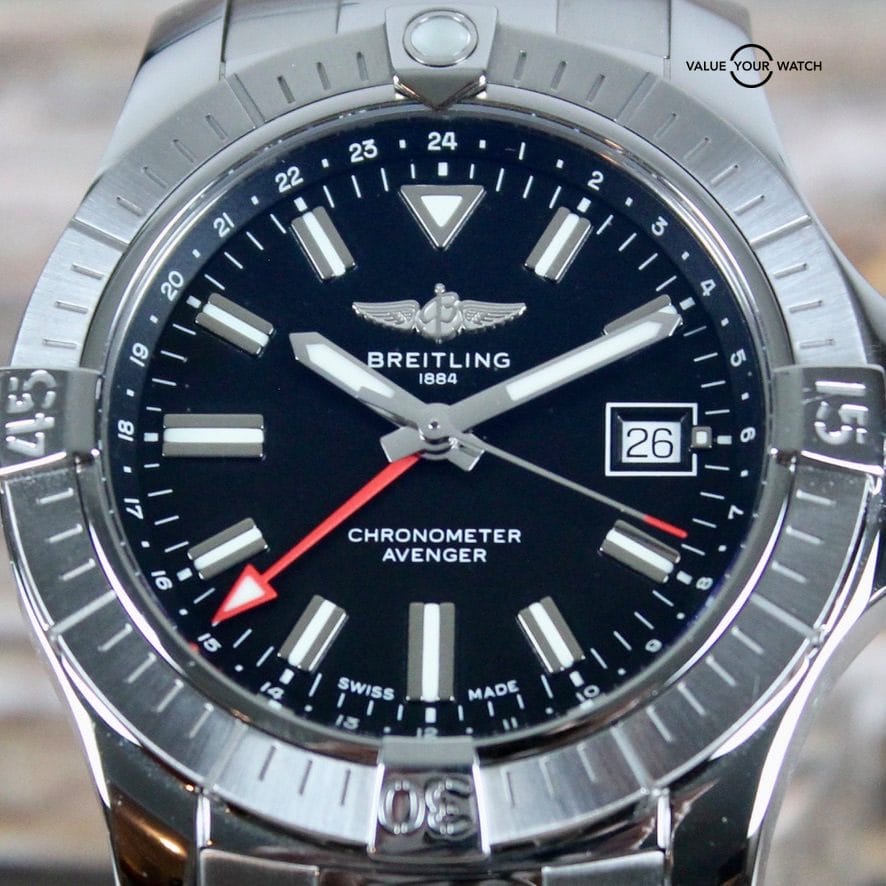 Breitling Avenger GMT Black Dial 43mm - A32397