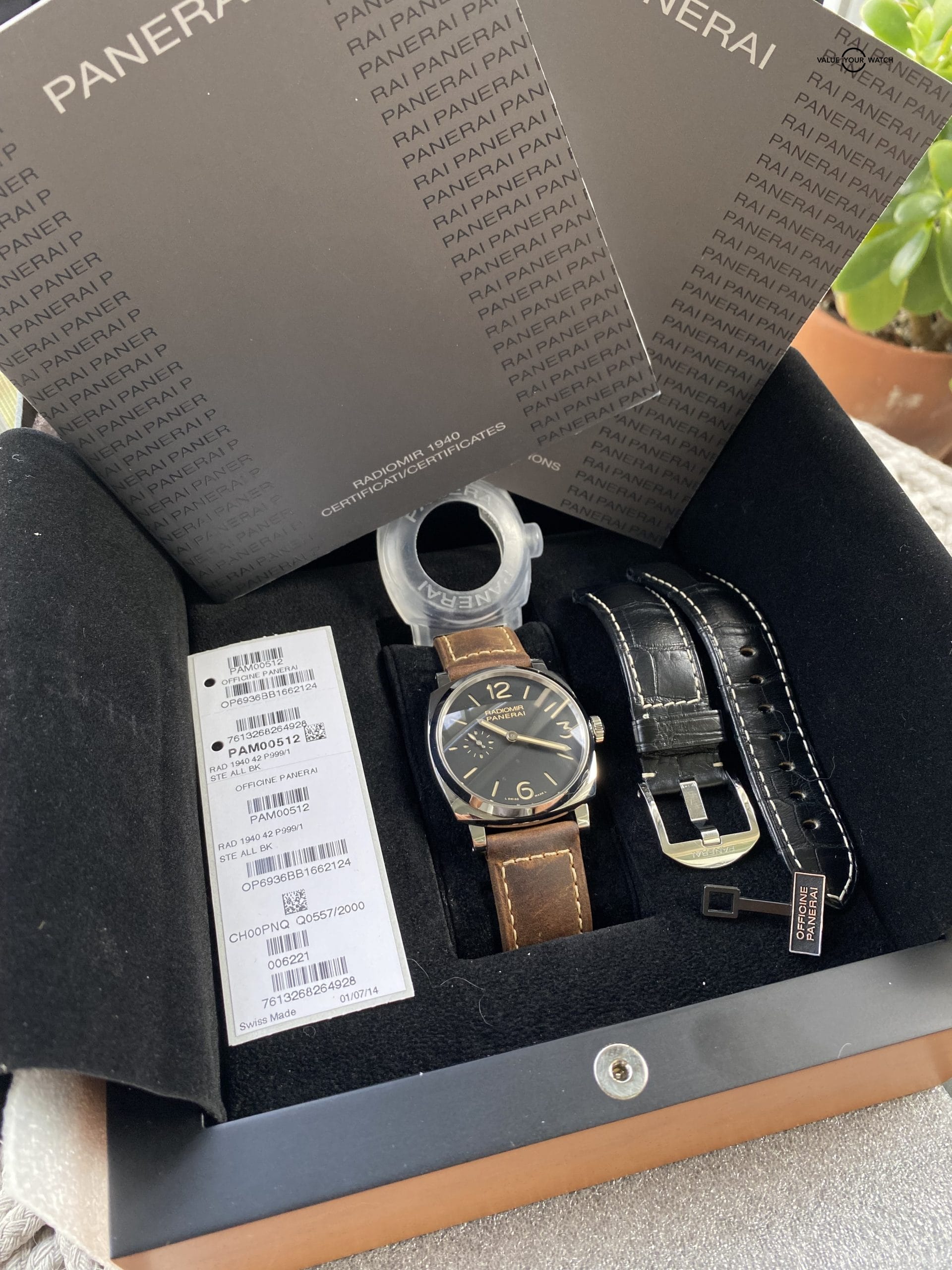 Panerai Radiomir 1940 42mm PAM00512 Complete Set - Image 12