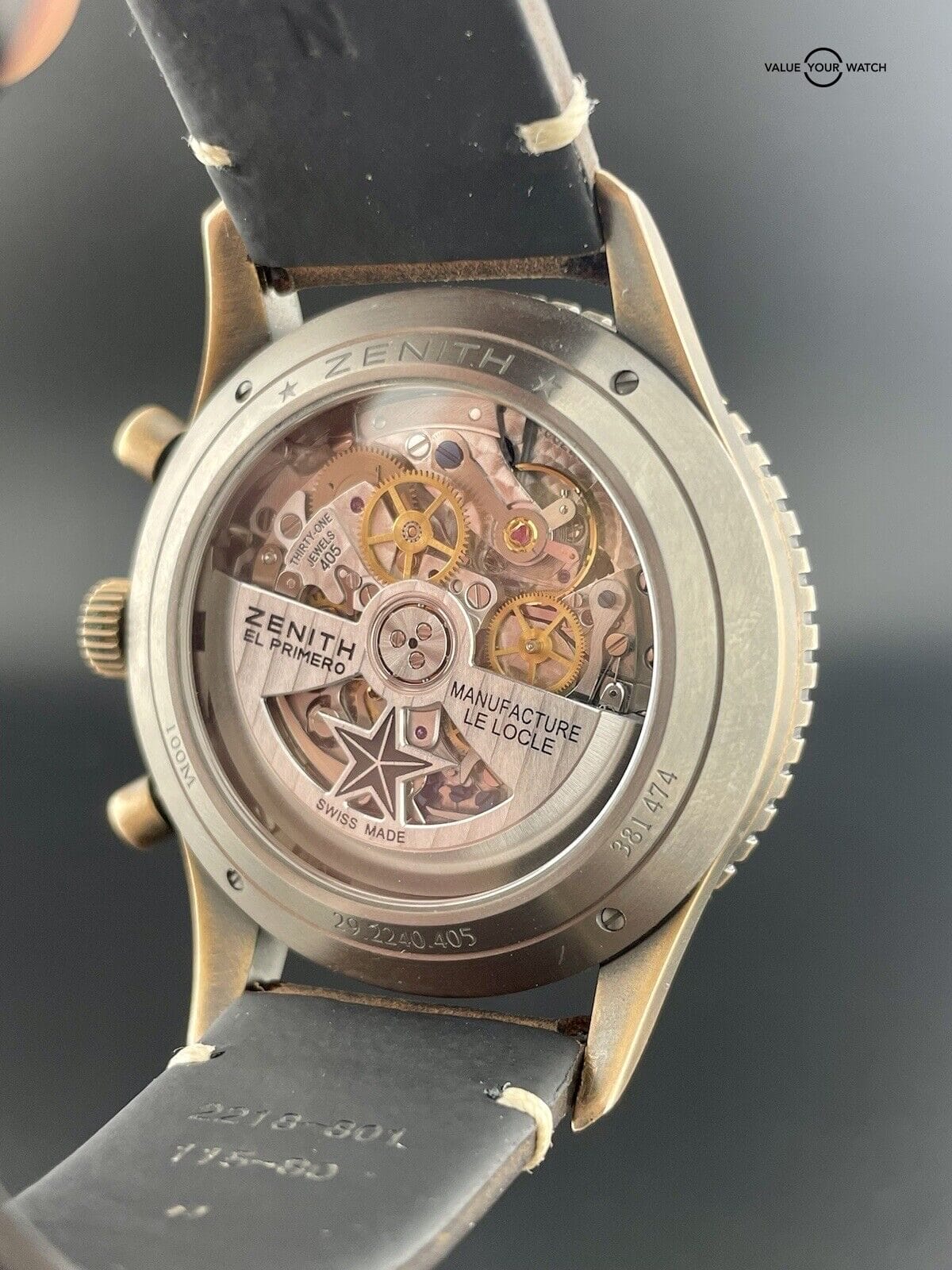 Zenith El Primero Pilot Cronometro Tipo Cp-2 Flyback Bronze 29.2240.405 - Image 5