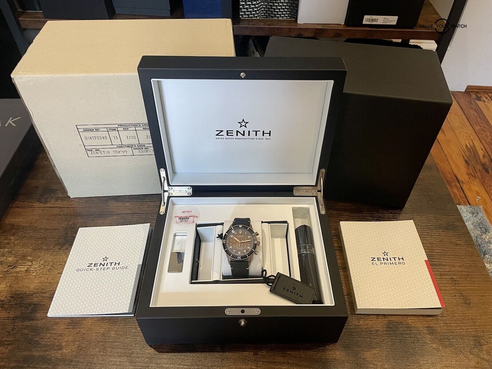 Zenith El Primero Pilot Cronometro Tipo Cp-2 Flyback Bronze 29.2240.405 - Image 8