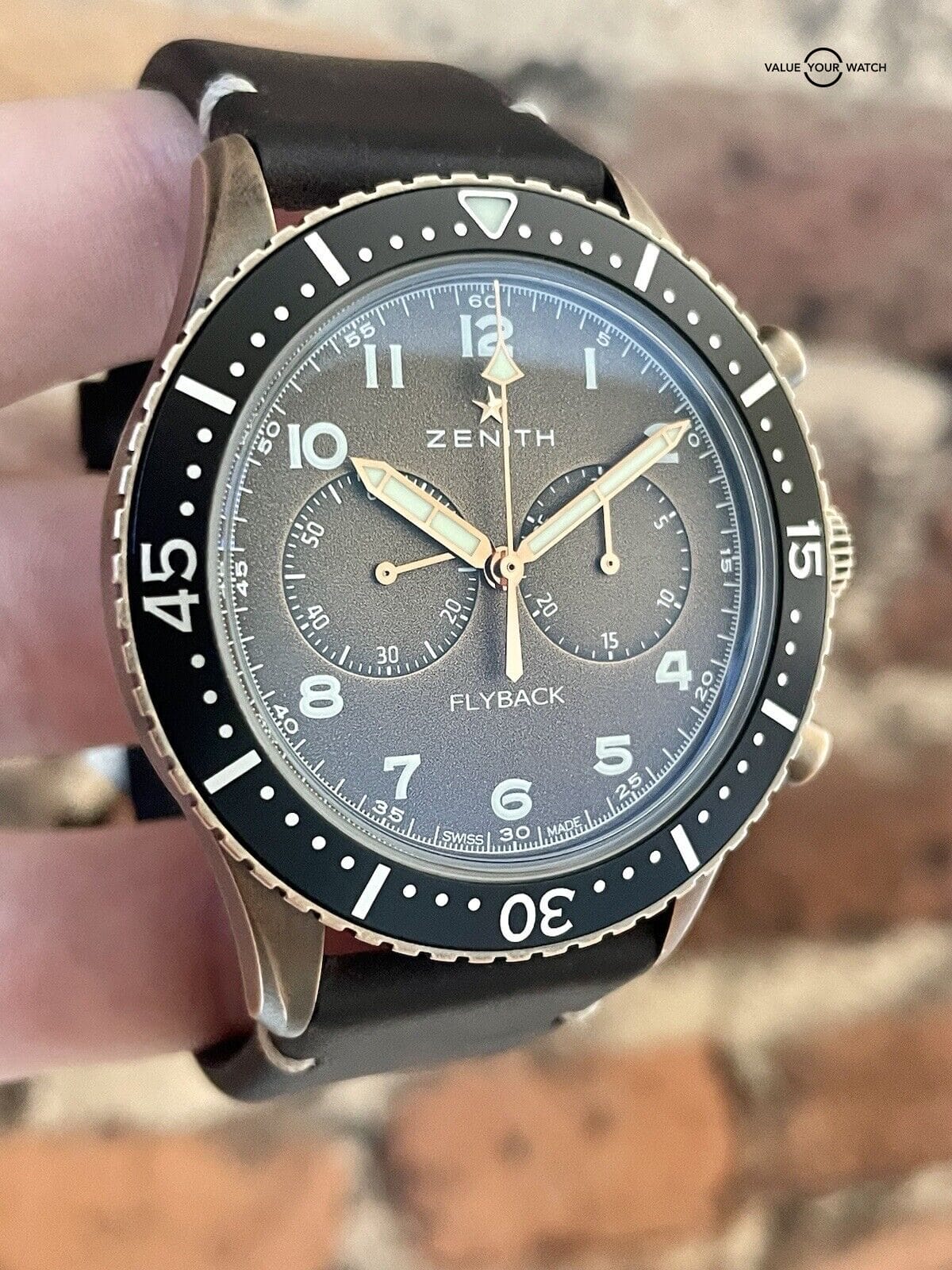 Zenith El Primero Pilot Cronometro Tipo Cp-2 Flyback Bronze 29.2240.405 - Image 10