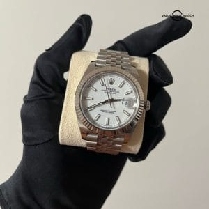 Rolex Date Just 126334 41mm Oyster steel and White Gold Jubilee Strap