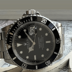 Rolex Submariner Men's Black Watch - 16610