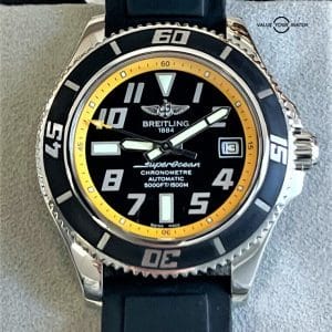Breitling Superocean II 42mm Abyss Yellow Automatic A17364!