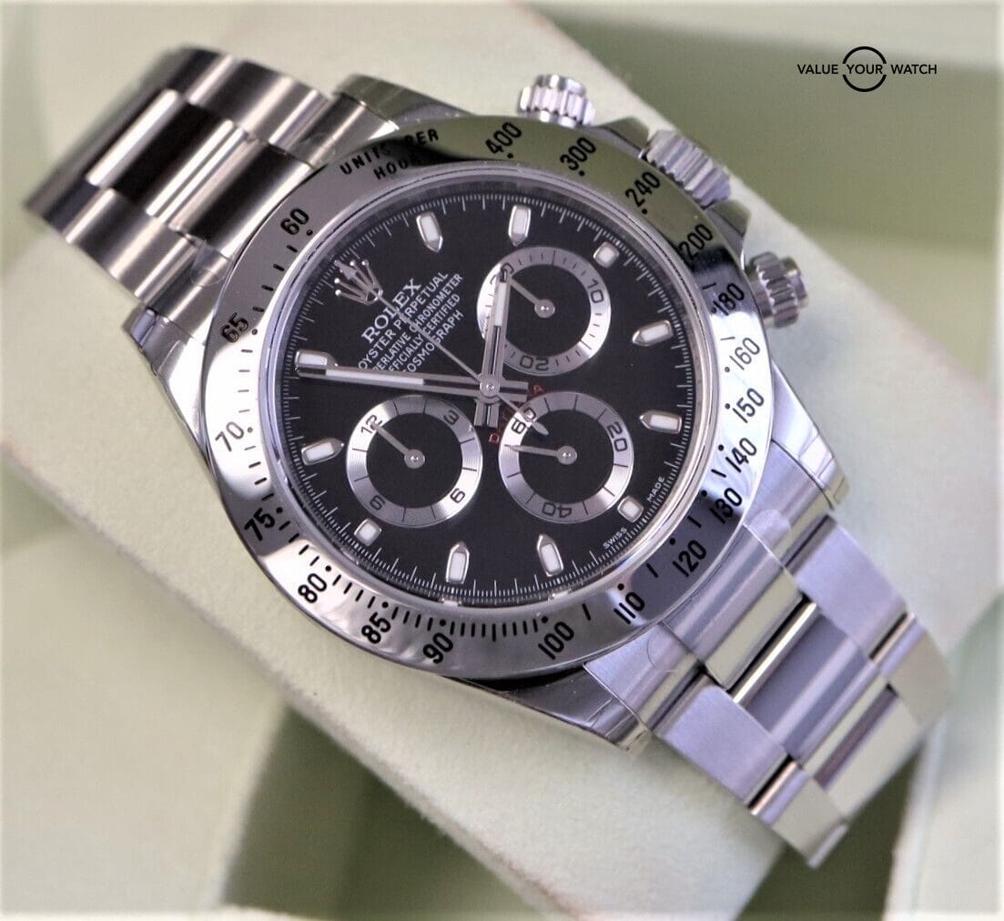 NOS Rolex Daytona 116520 All Factory Stickers Stainless Steel Black Dial! - Image 4