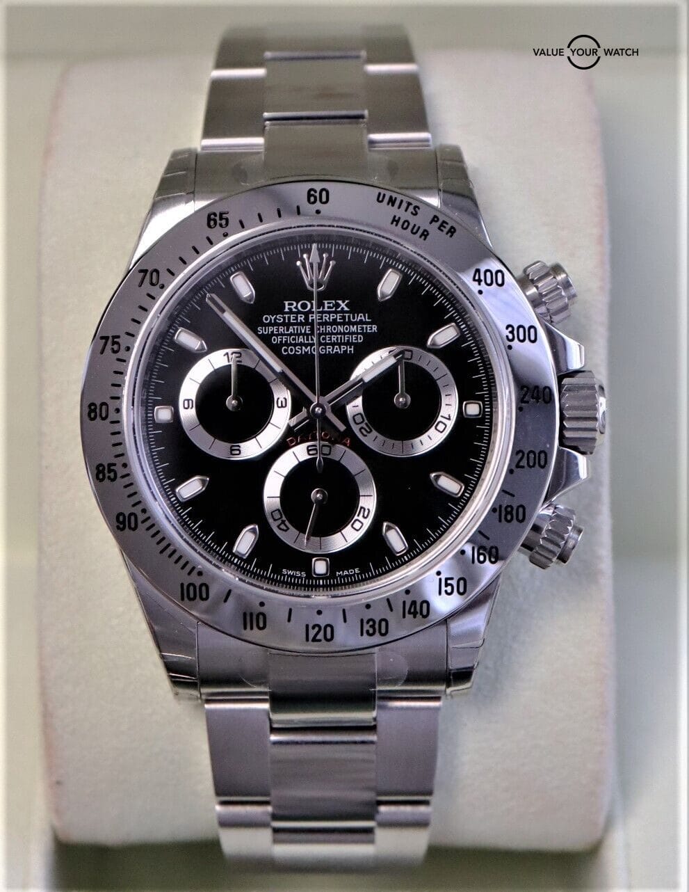 NOS Rolex Daytona 116520 All Factory Stickers Stainless Steel Black Dial! - Image 5