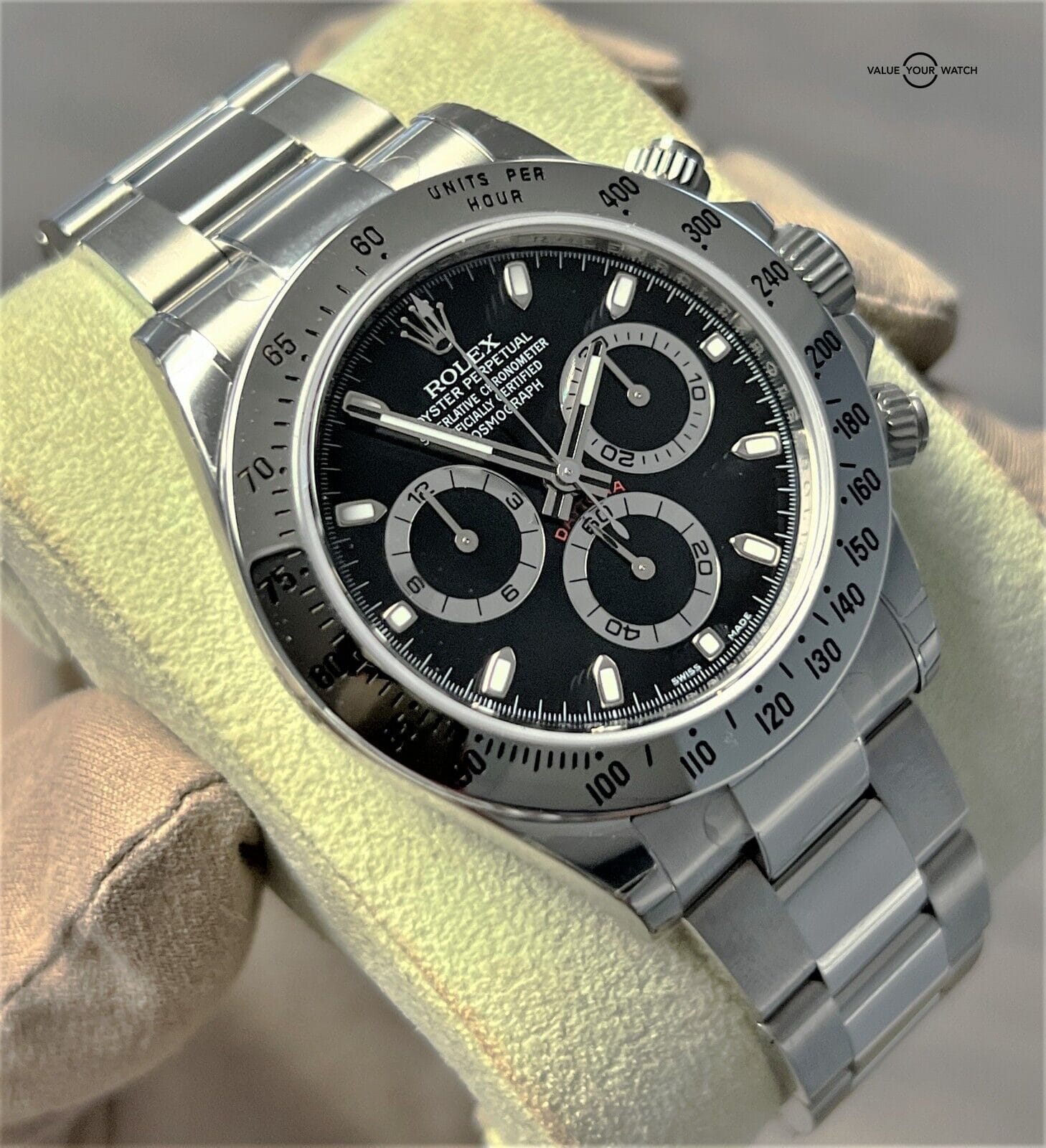 NOS Rolex Daytona 116520 All Factory Stickers Stainless Steel Black Dial! - Image 7