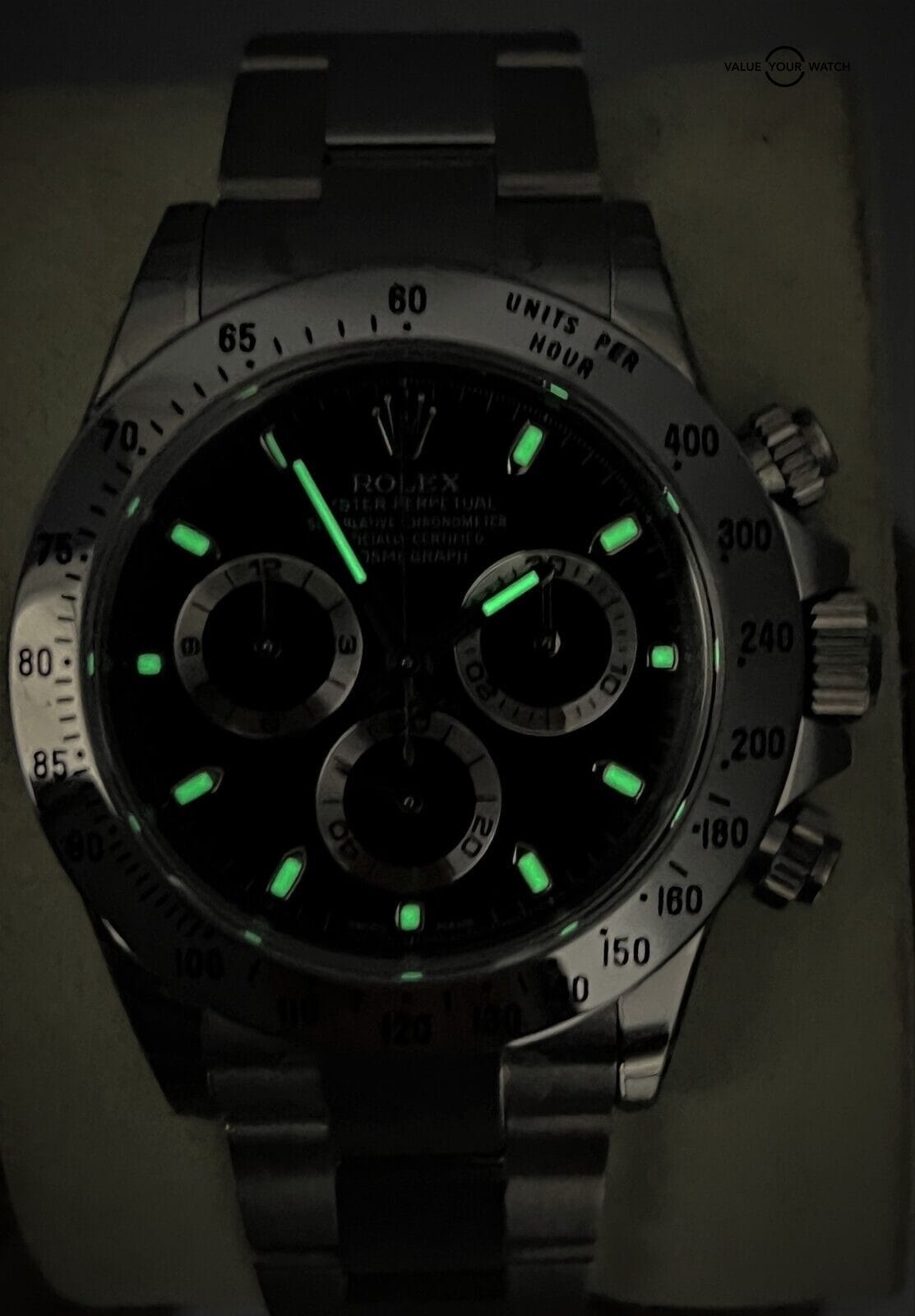Green Room バレル　 CALIFORNIA Blacks NOS Rolex Daytona 116520 All Factory Stickers Stainless