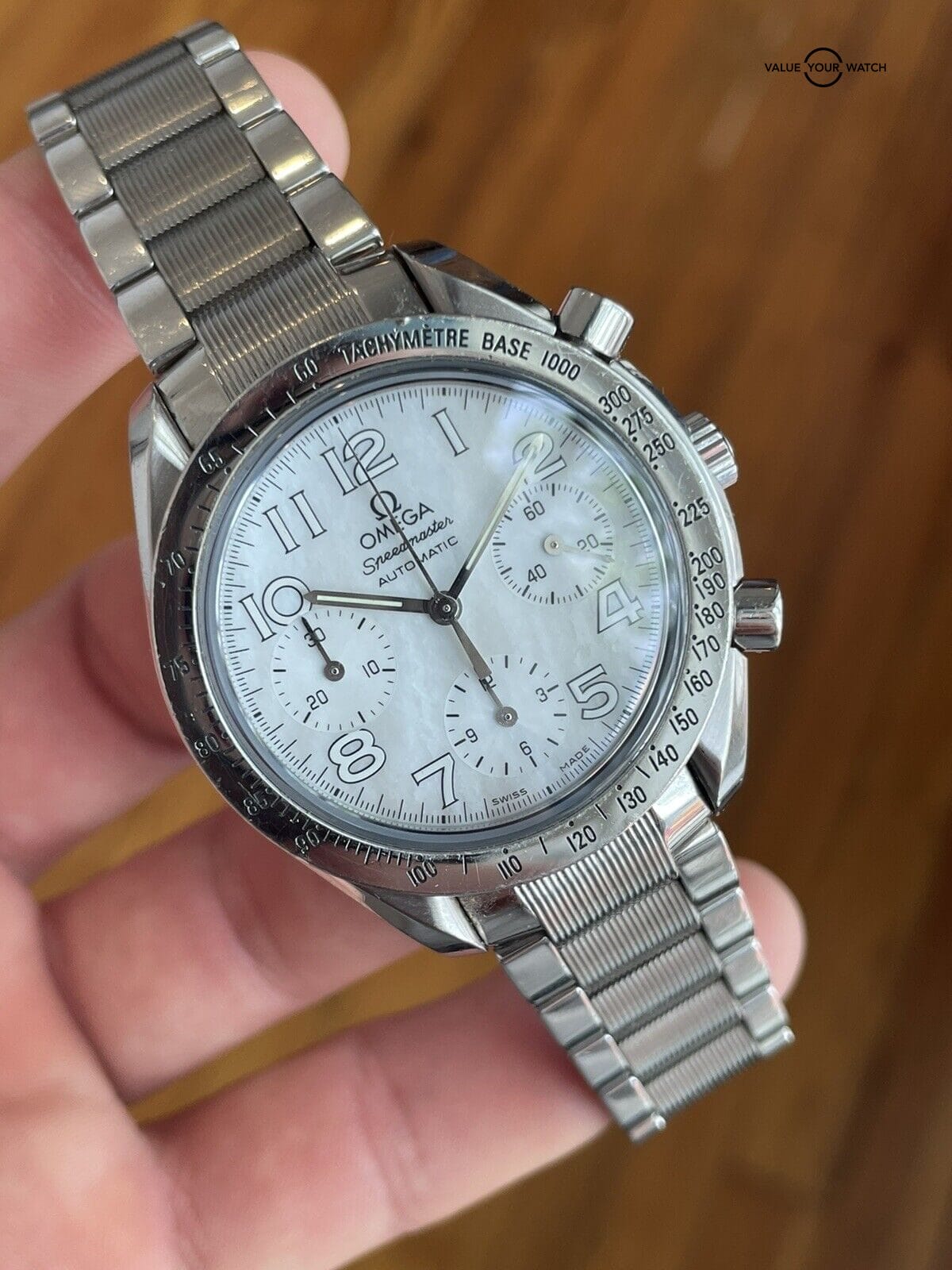 OMEGA Speedmaster Reduced Mother of Pearl 3534.74 - Watch Only - Image 4