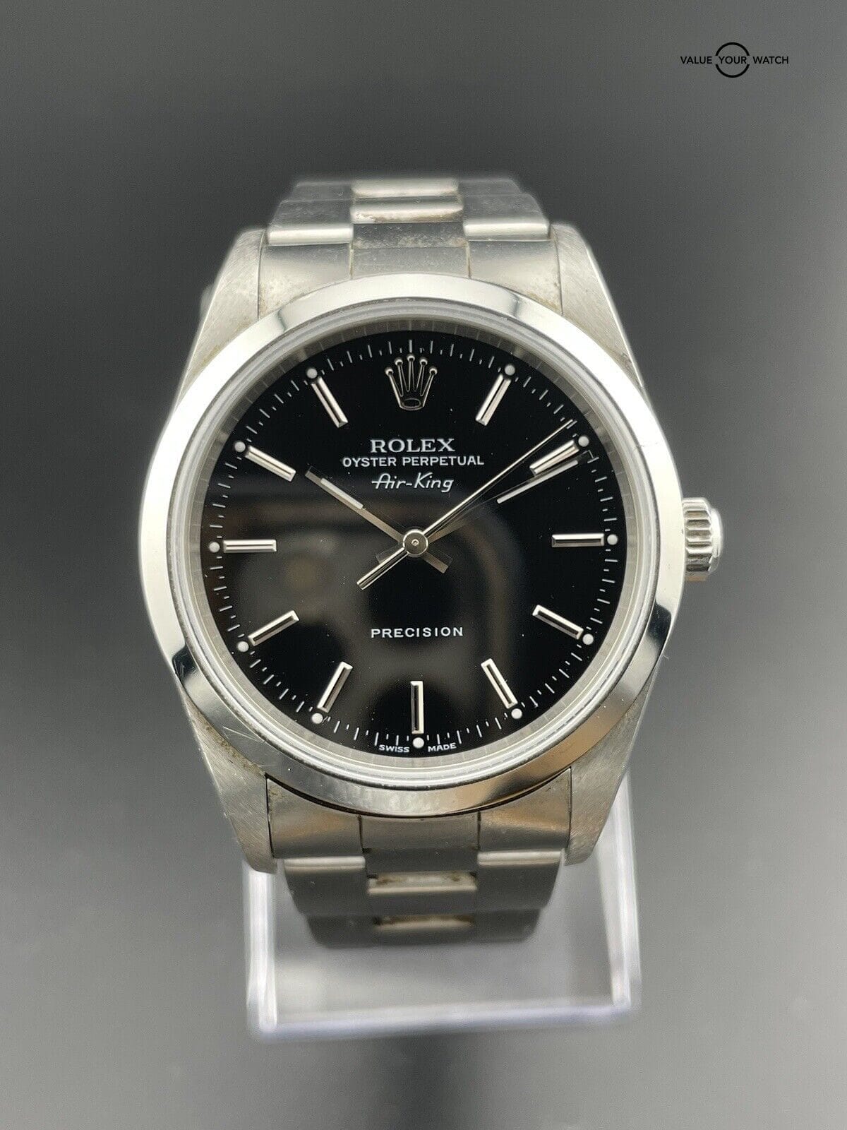 Rolex Air-King Black Unisex Adults Watch - 14000M - Image 2