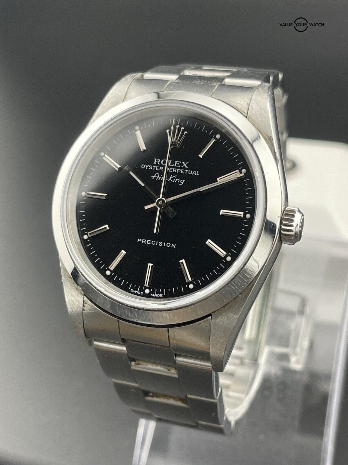 Rolex Air-King Black Unisex Adults Watch - 14000M - Image 3