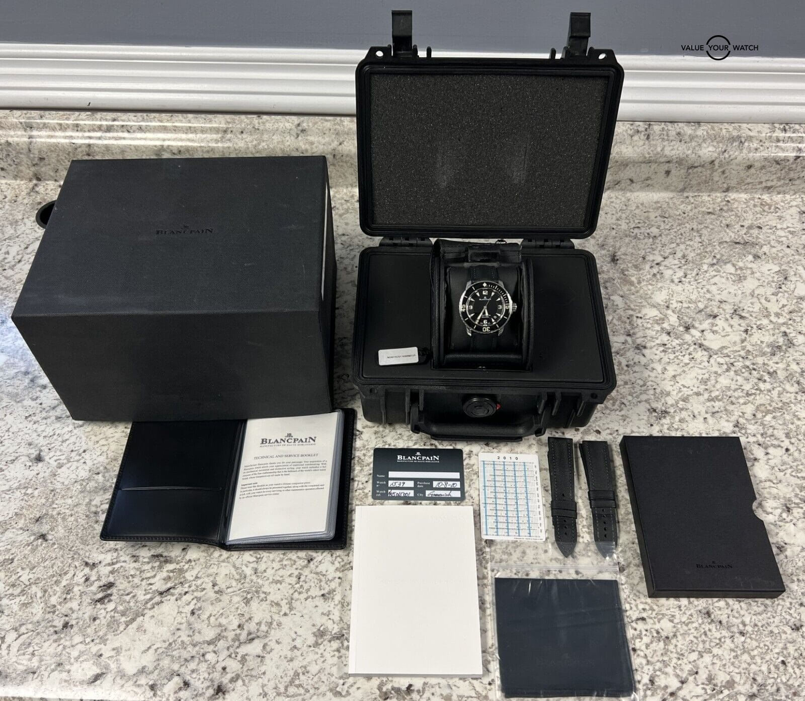 Blancpain Fifty Fathoms 45mm Stainless Steel Automatic Black Dial 5015-1130-32 - Image 3