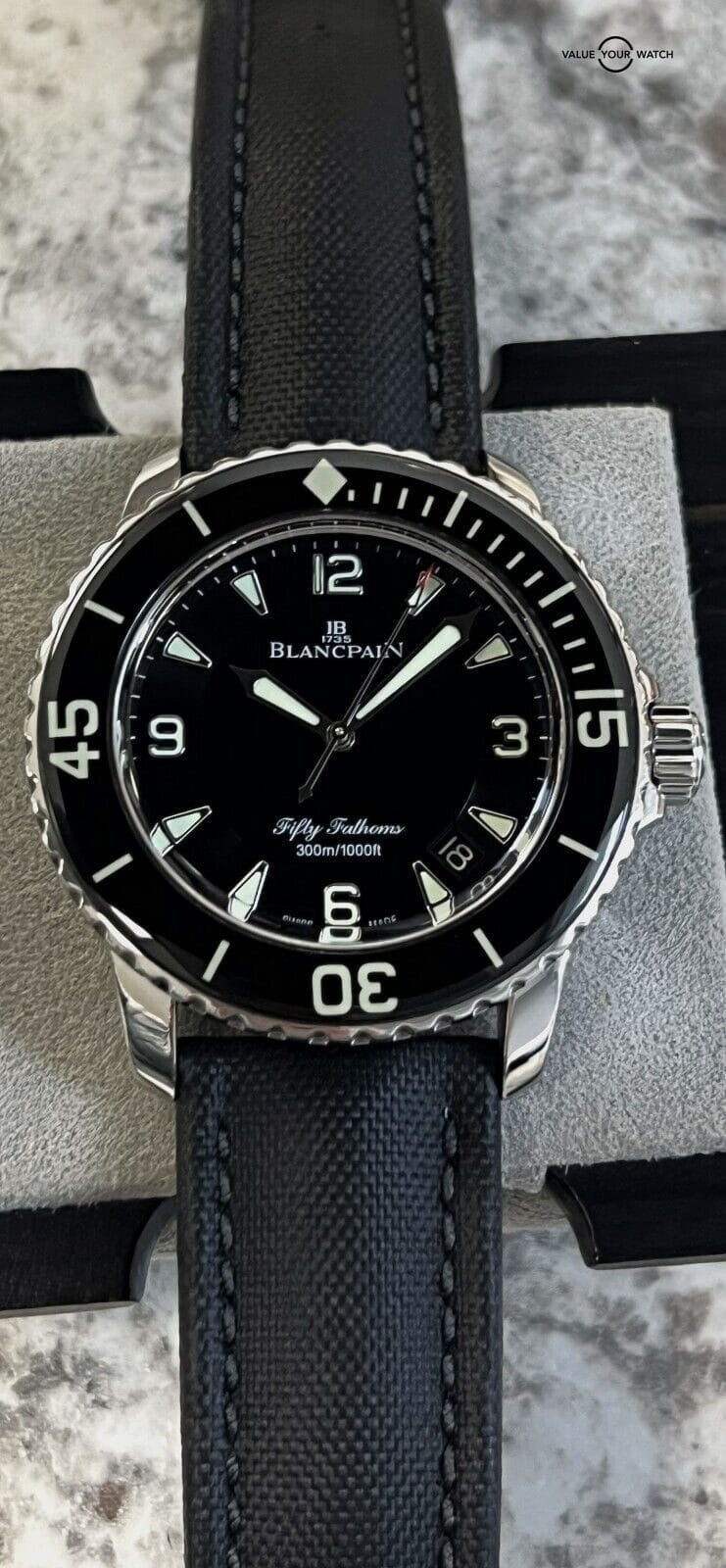 Blancpain Fifty Fathoms 45mm Stainless Steel Automatic Black Dial 5015-1130-32 - Image 4