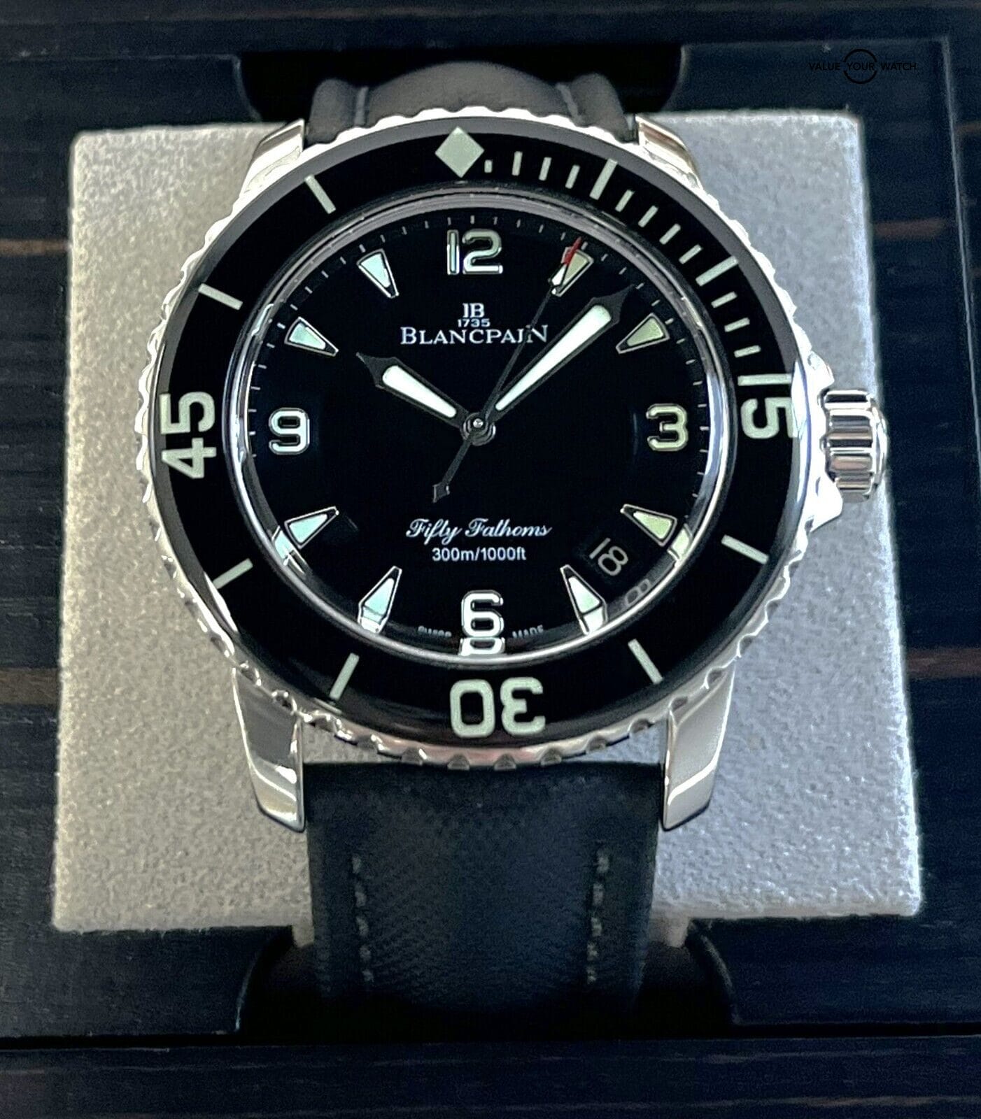 Blancpain Fifty Fathoms 45mm Stainless Steel Automatic Black Dial 5015-1130-32 - Image 5