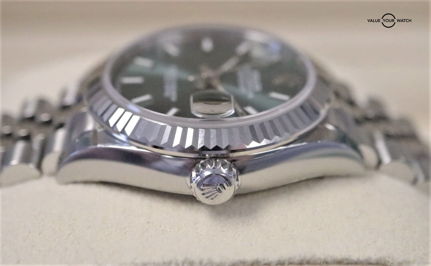 2023 Rolex Datejust 278274 Mint Green Dial 31mm Stainless Steel & 18K White Gold - Image 9