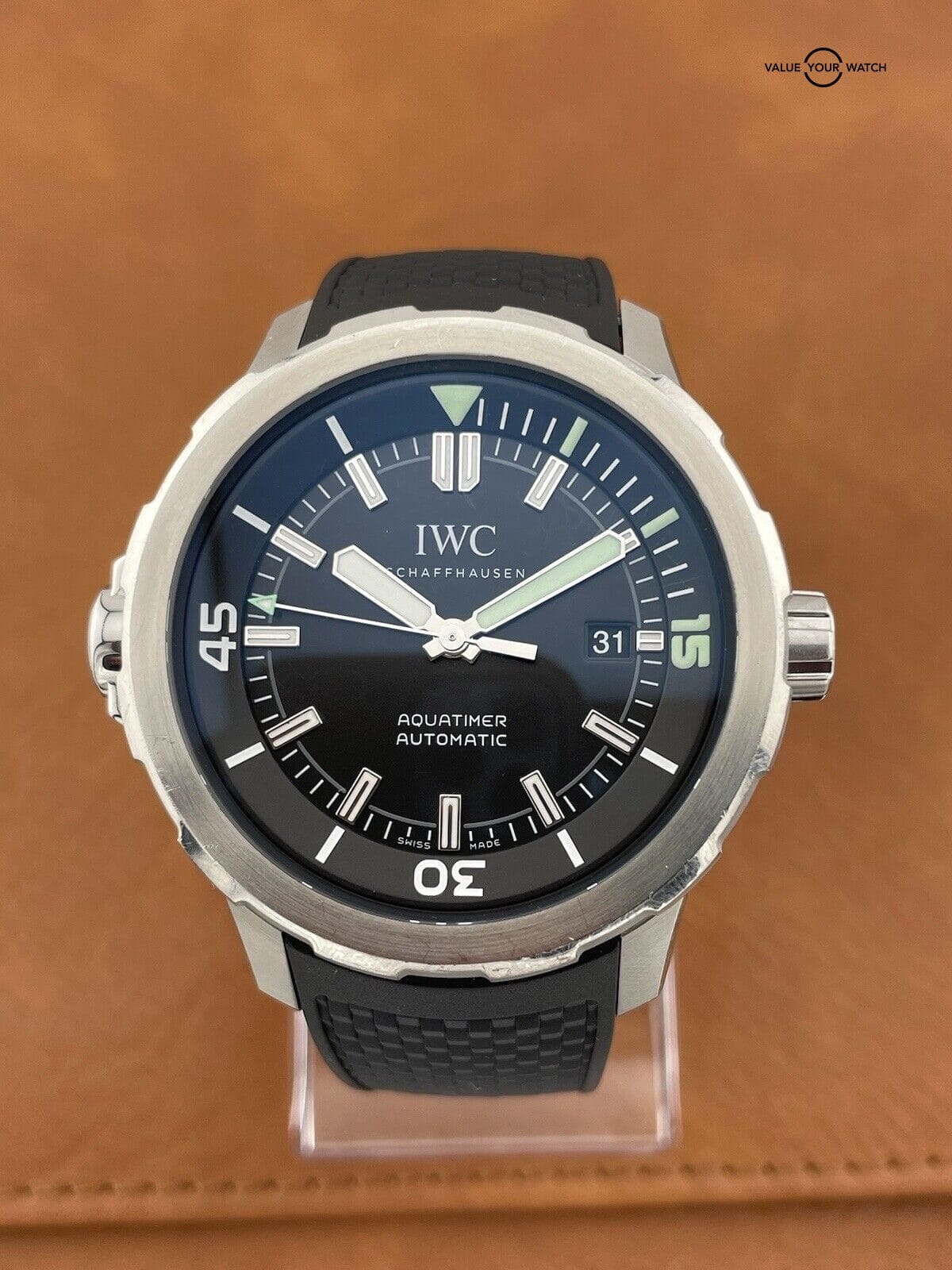 IWC Aquatimer Men's Black Watch - IW329001 w/ B&P