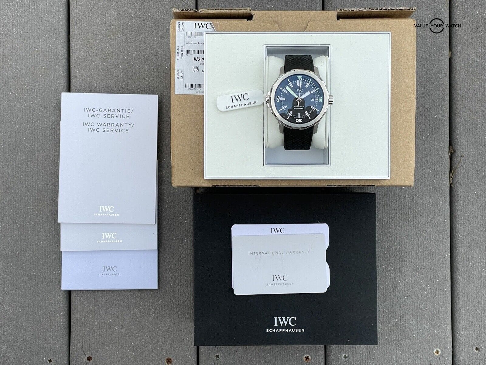 IWC Aquatimer Men's Black Watch - IW329001 w/ B&P - Image 8