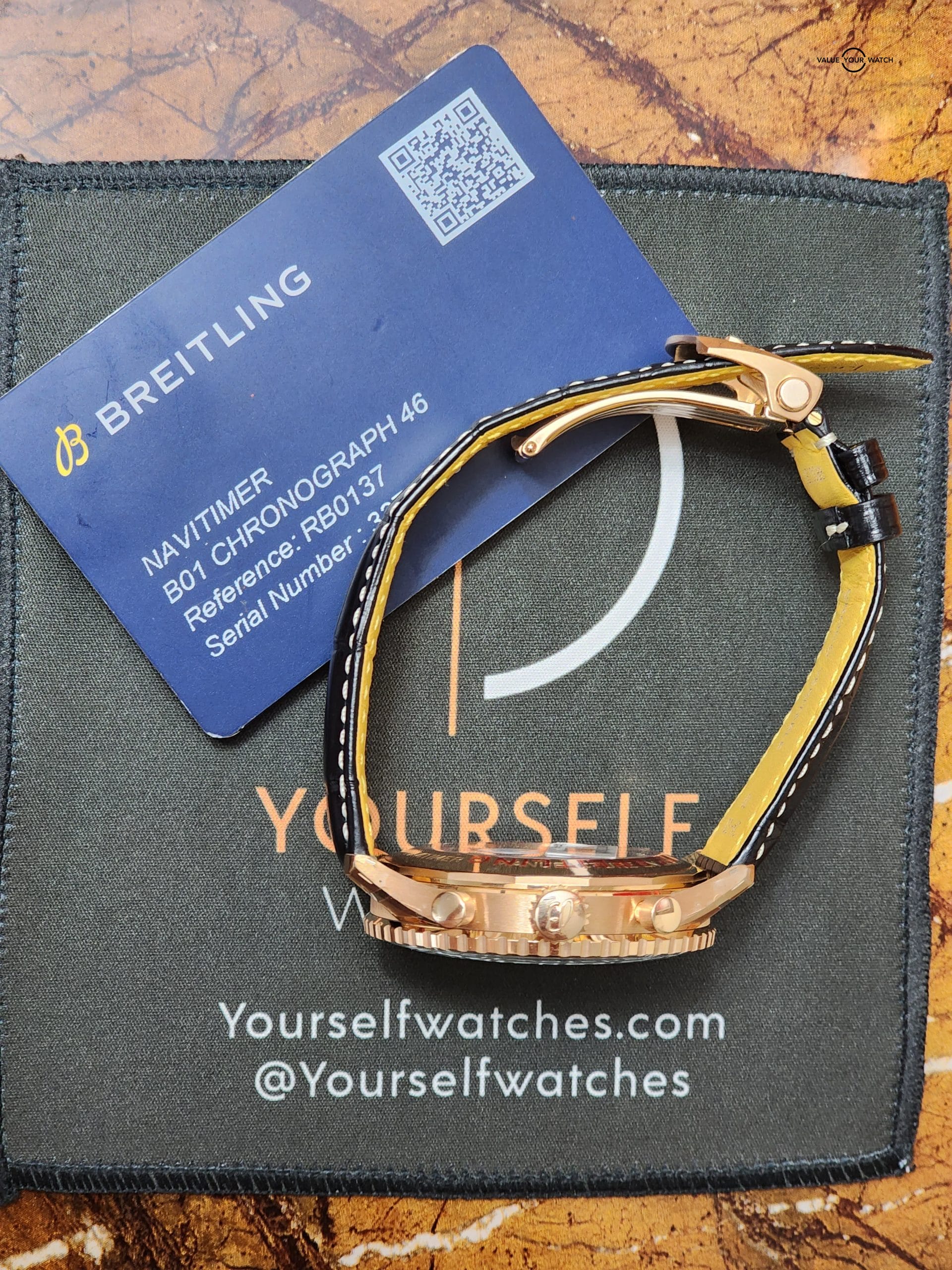 Breitling Navitimer 18k rose gold RB0137 lastest model. - Image 7
