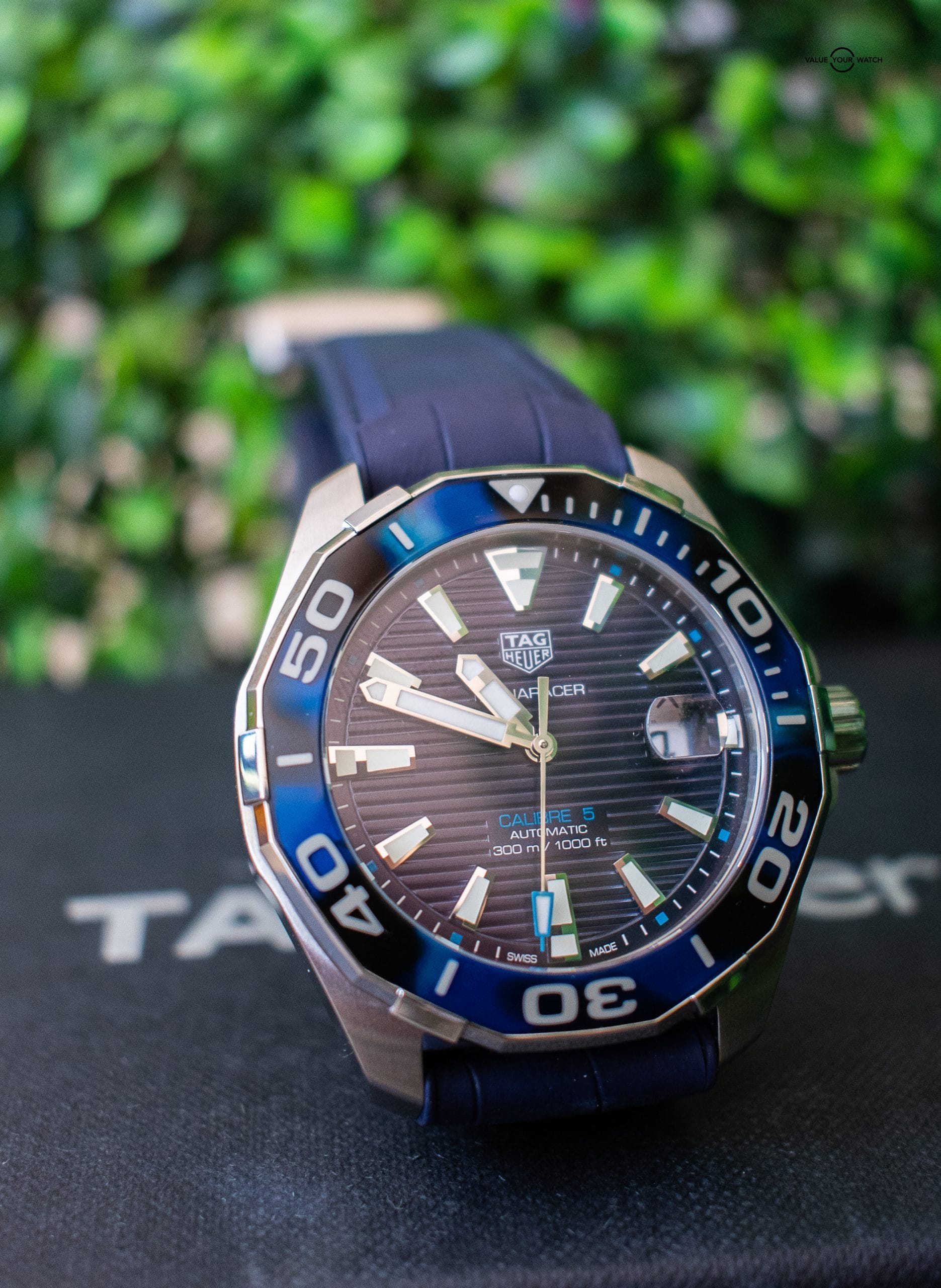 Tag Aquaracer W Blue Tortoise Bezel