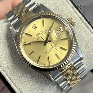 1986 Rolex Datejust 36mm 16013 18K Yellow Gold & Stainless Steel!
