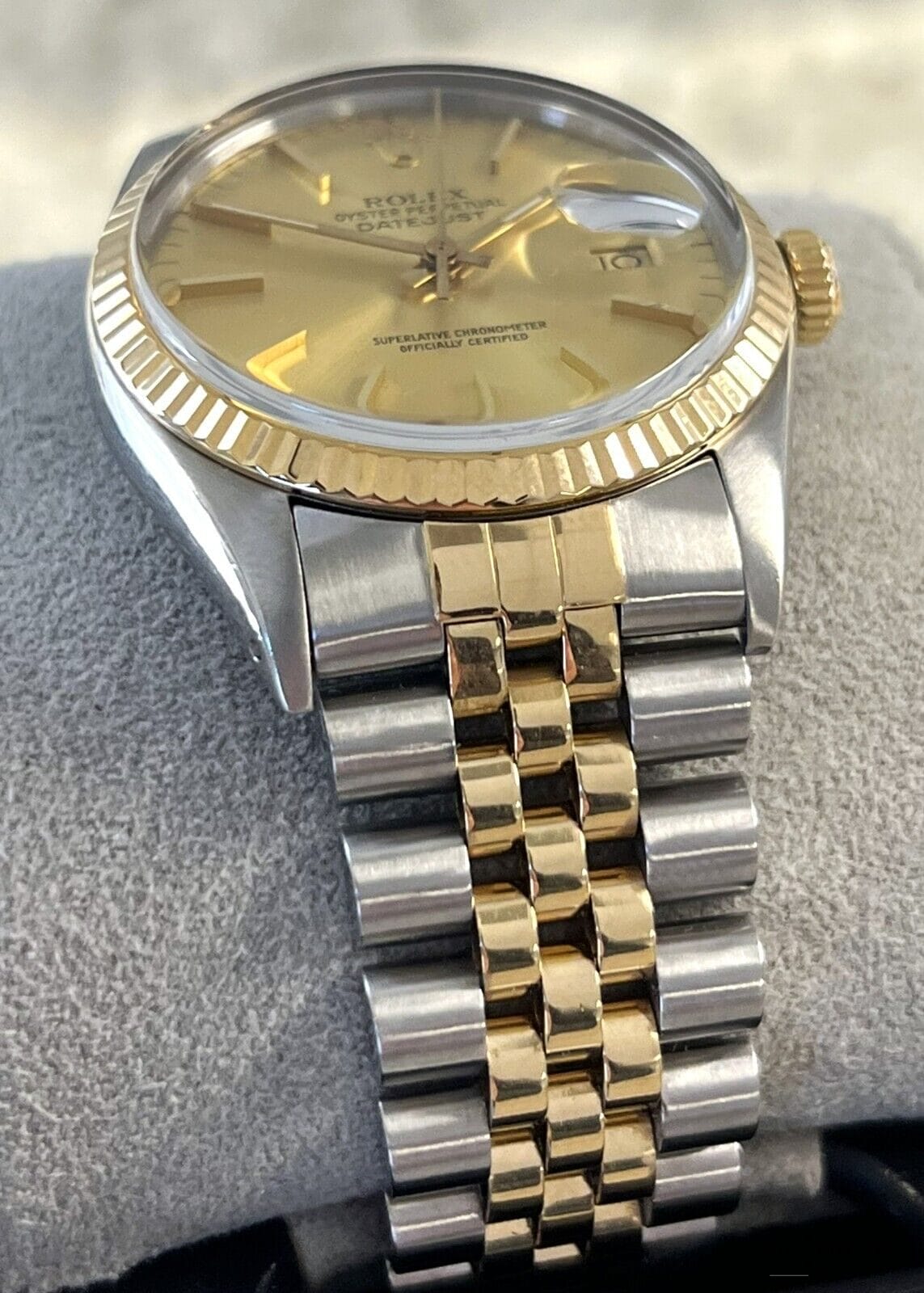 1986 Rolex Datejust 36mm 16013 18K Yellow Gold & Stainless Steel!