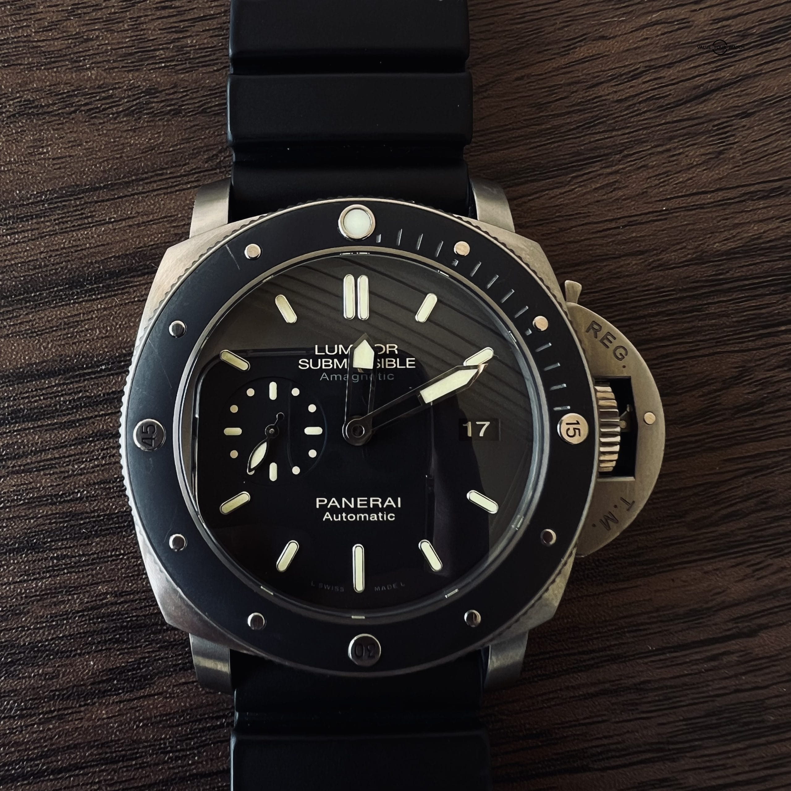 Panerai Luminor Submersible PAM00389 Amagnetic 1950 w/ Box & Papers - Image 6