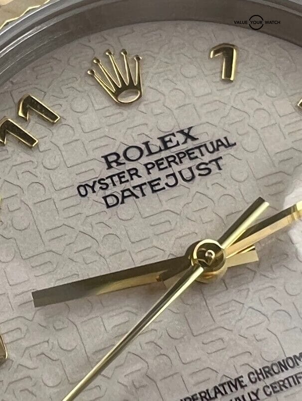 1998 Rolex Datejust two tone 16233 Rare Dail, Box/Papers - Image 9