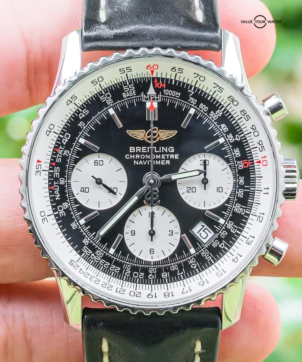 Breitling Transocean Chronograph GMT Limited Edition $9K MSRP Complete  AB0451