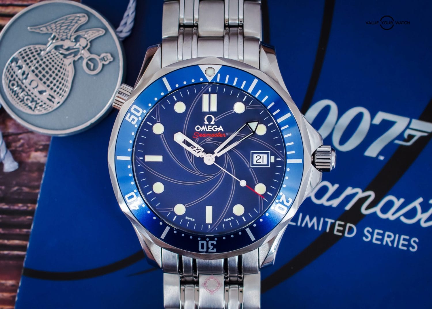 FS: Omega Seamaster 300m James Bond 007 Limited Edition 41mm BOX & PAPERS 2226.80.00