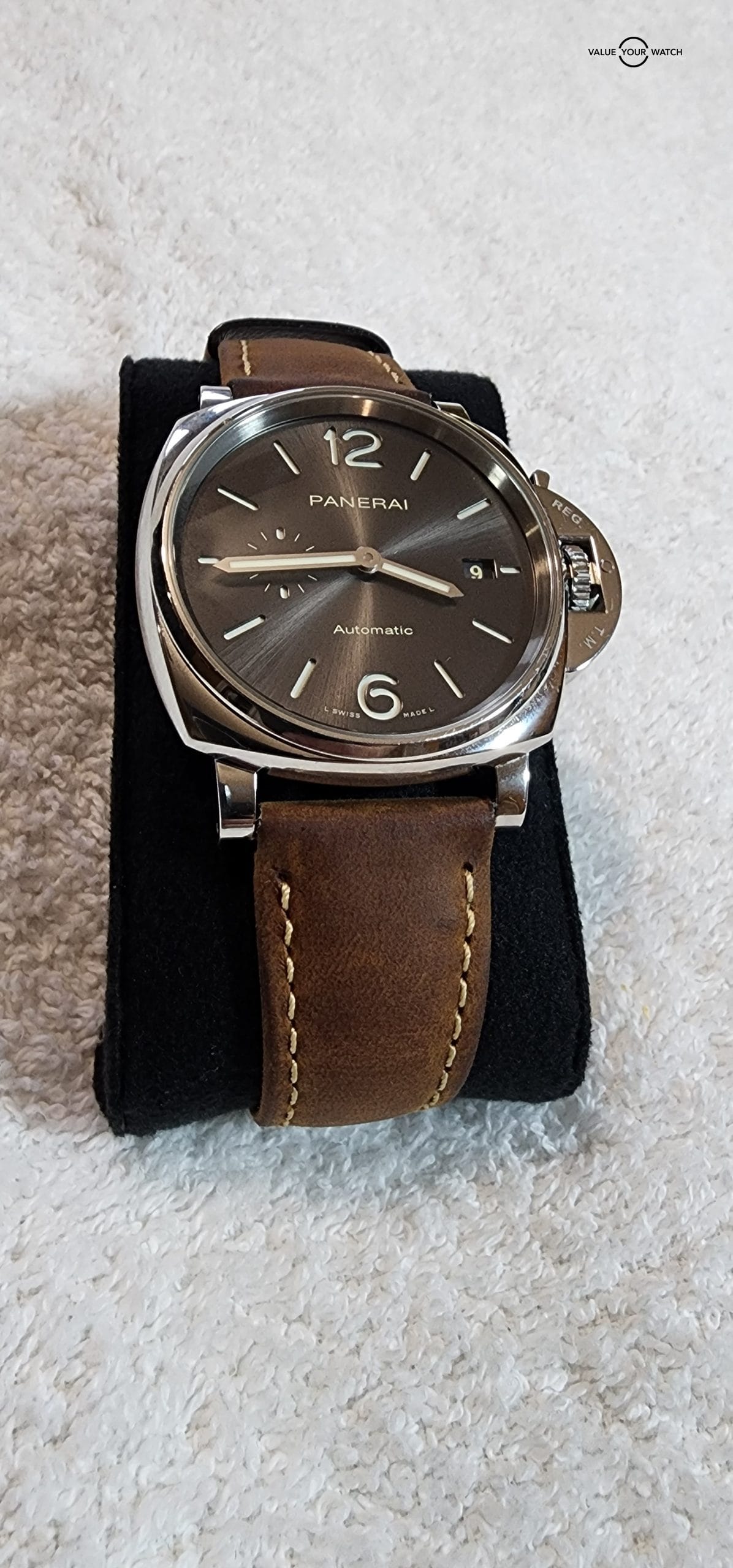 Exquisite Panerai Luminor Due Gray Dial PAM 00904 904 Timepiece - Elegance & Precision at its Finest! - Image 14