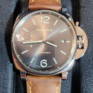 Exquisite Panerai Luminor Due Gray Dial PAM 00904 904 Timepiece - Elegance & Precision at its Finest!