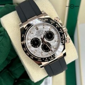 2023 April Both Tags Rolex Daytona Rose Gold Meteorite Dial Oysterflex 116515LN