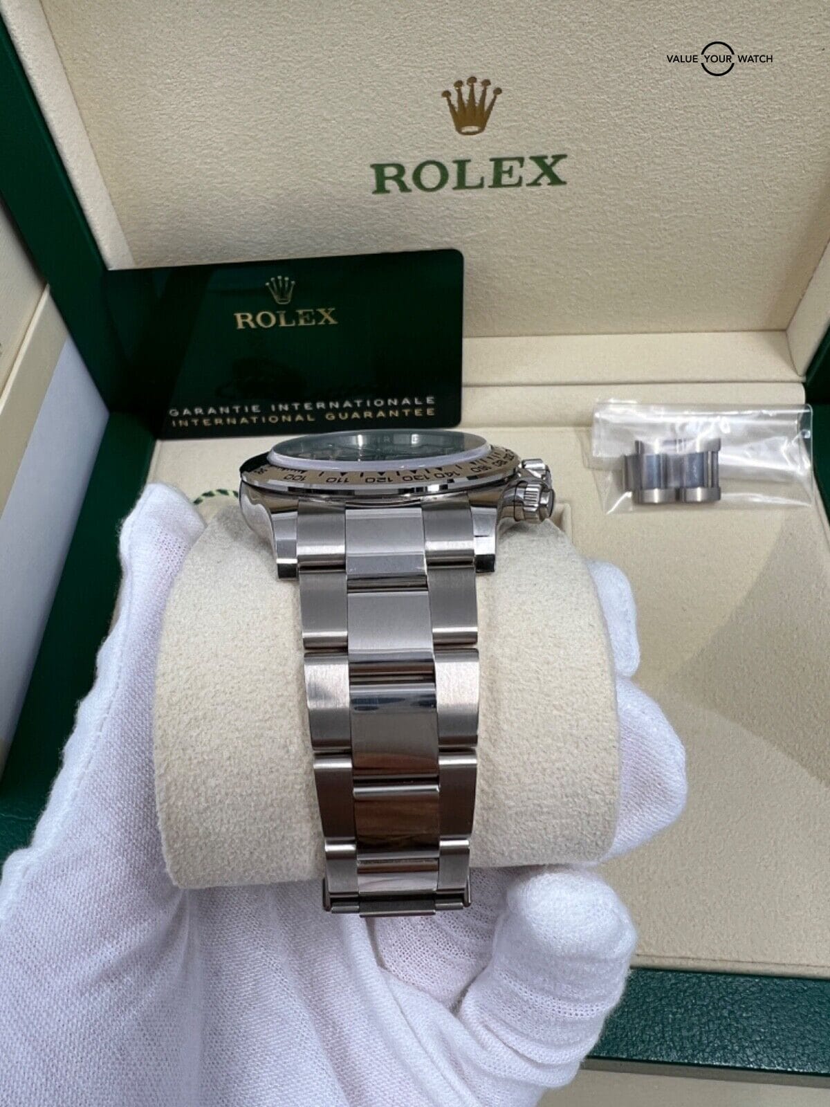 2022 Unpolished Mint Complete Meteorite Dial Rolex Daytona 18k White Gold 116509 - Image 3